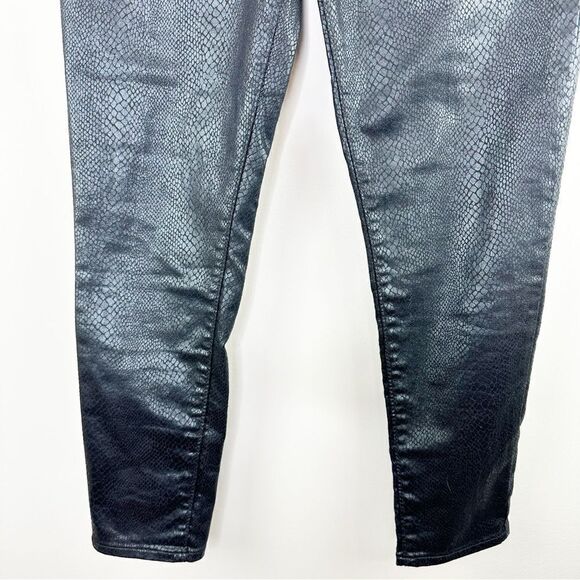 Levi's women's size 31 Mile High Rise Super Skinny Ankle Black Snake Print Jeans - Picture 9 of 16